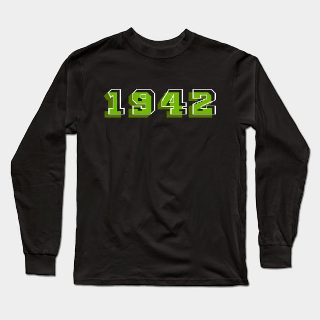 1942 Logo Long Sleeve T-Shirt by GraphicGibbon